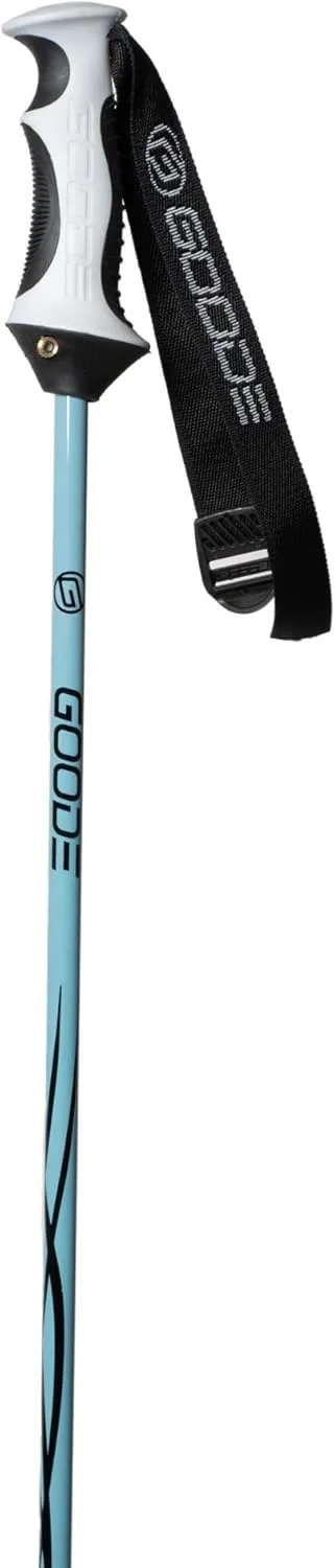 Goode SuperMax Whisp Ski Poles – Lightweight & Durable Carbon Composite Downhill Ski Poles for Men & Women – Shock-Absorbing & Ergonomic Grip