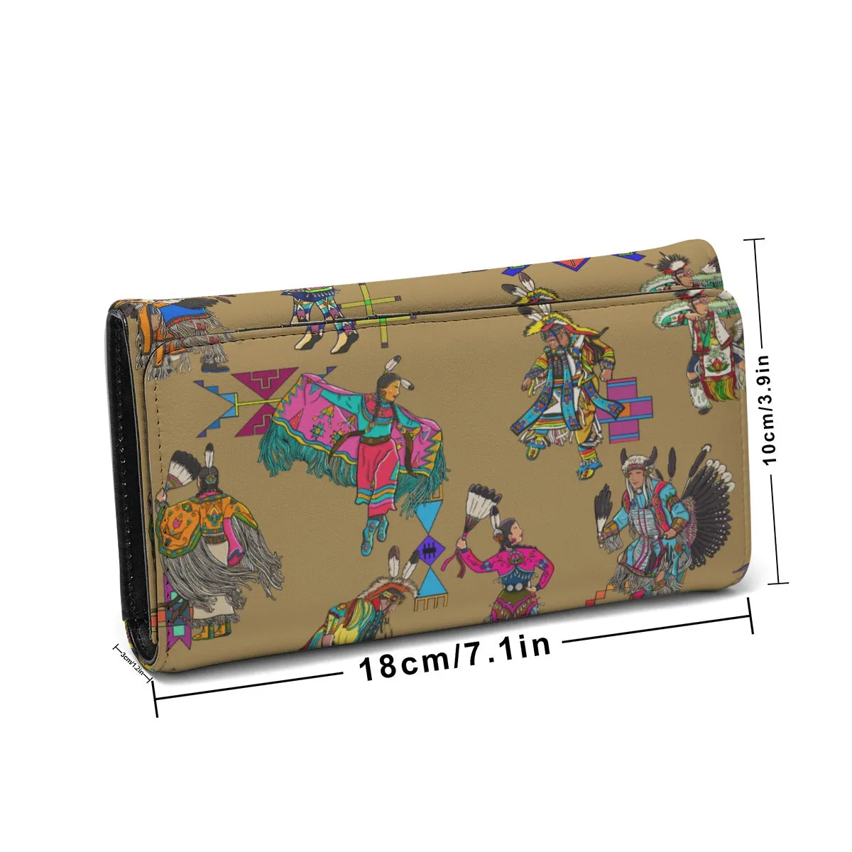 Grand Entry Dancers Earth Foldable Wallet