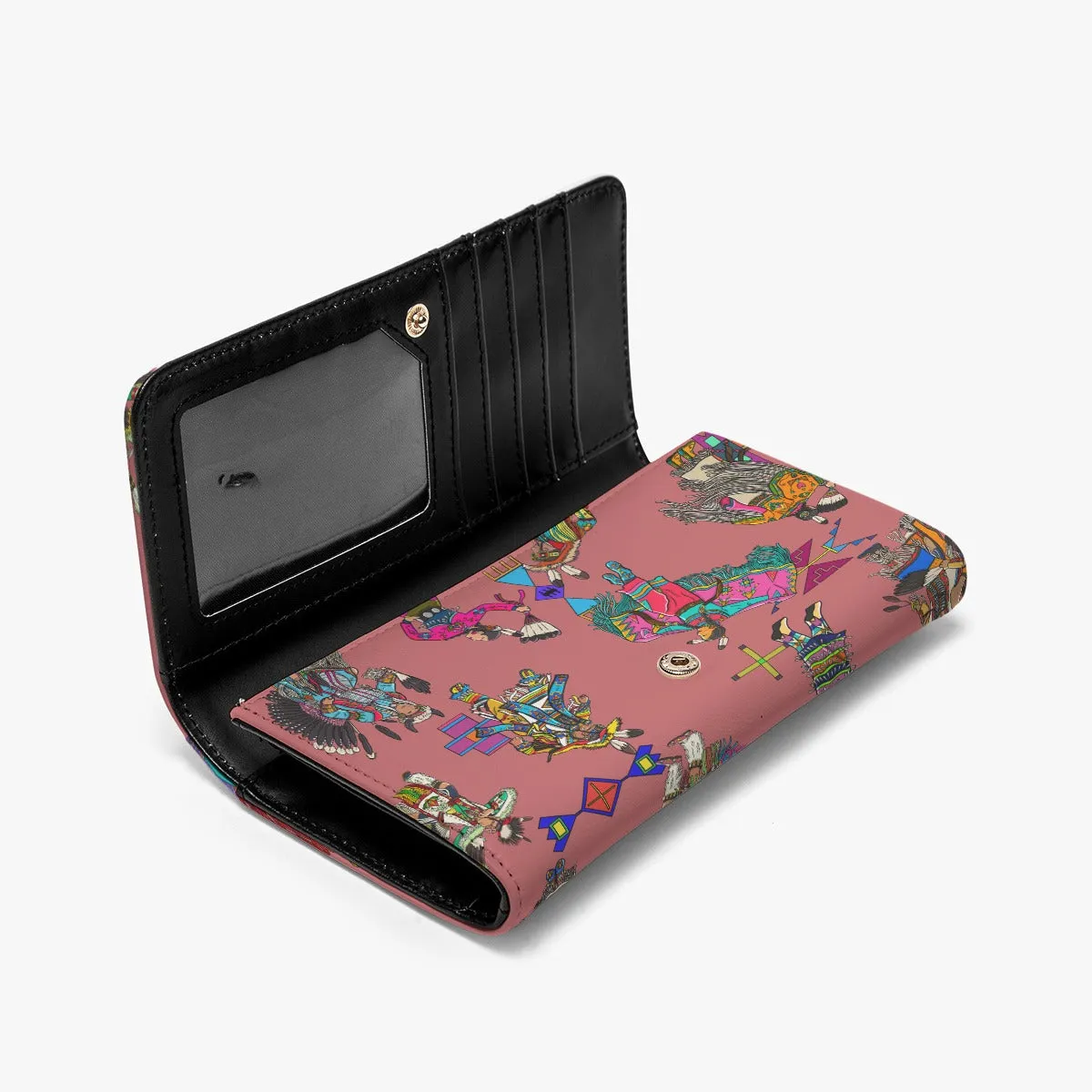 Grand Entry Dancers Terra Cotta Foldable Wallet