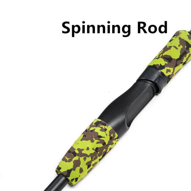 Green Camouflage Portable Fishing Rod
