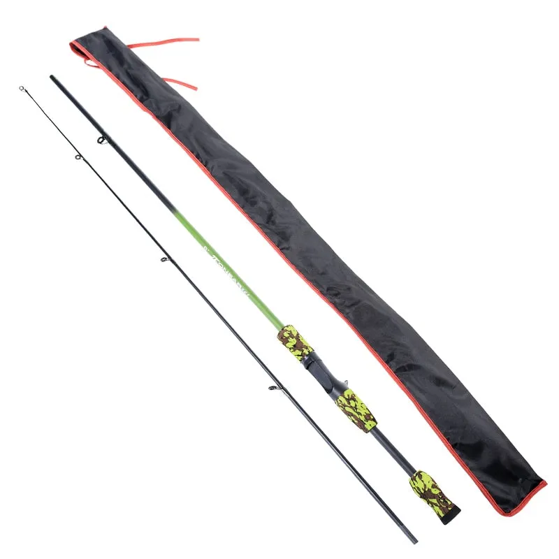 Green Camouflage Portable Fishing Rod