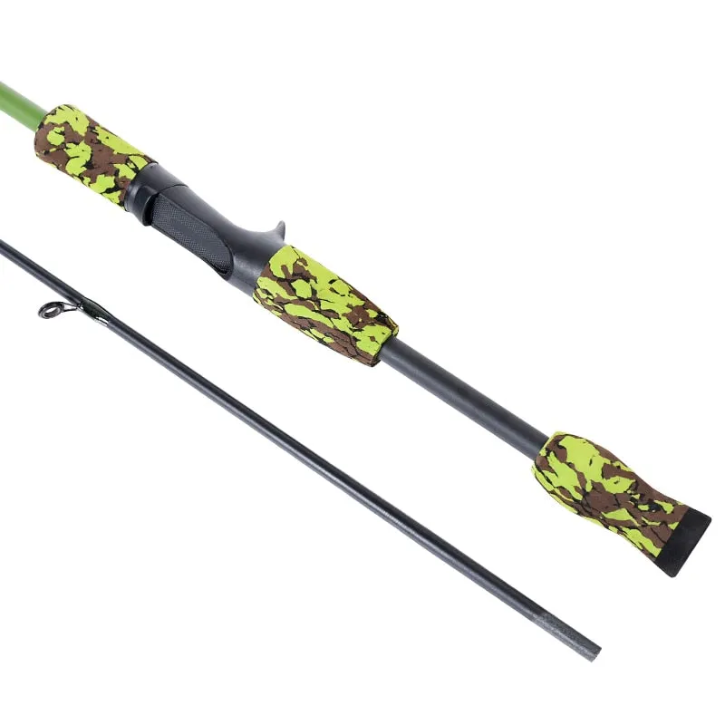 Green Camouflage Portable Fishing Rod