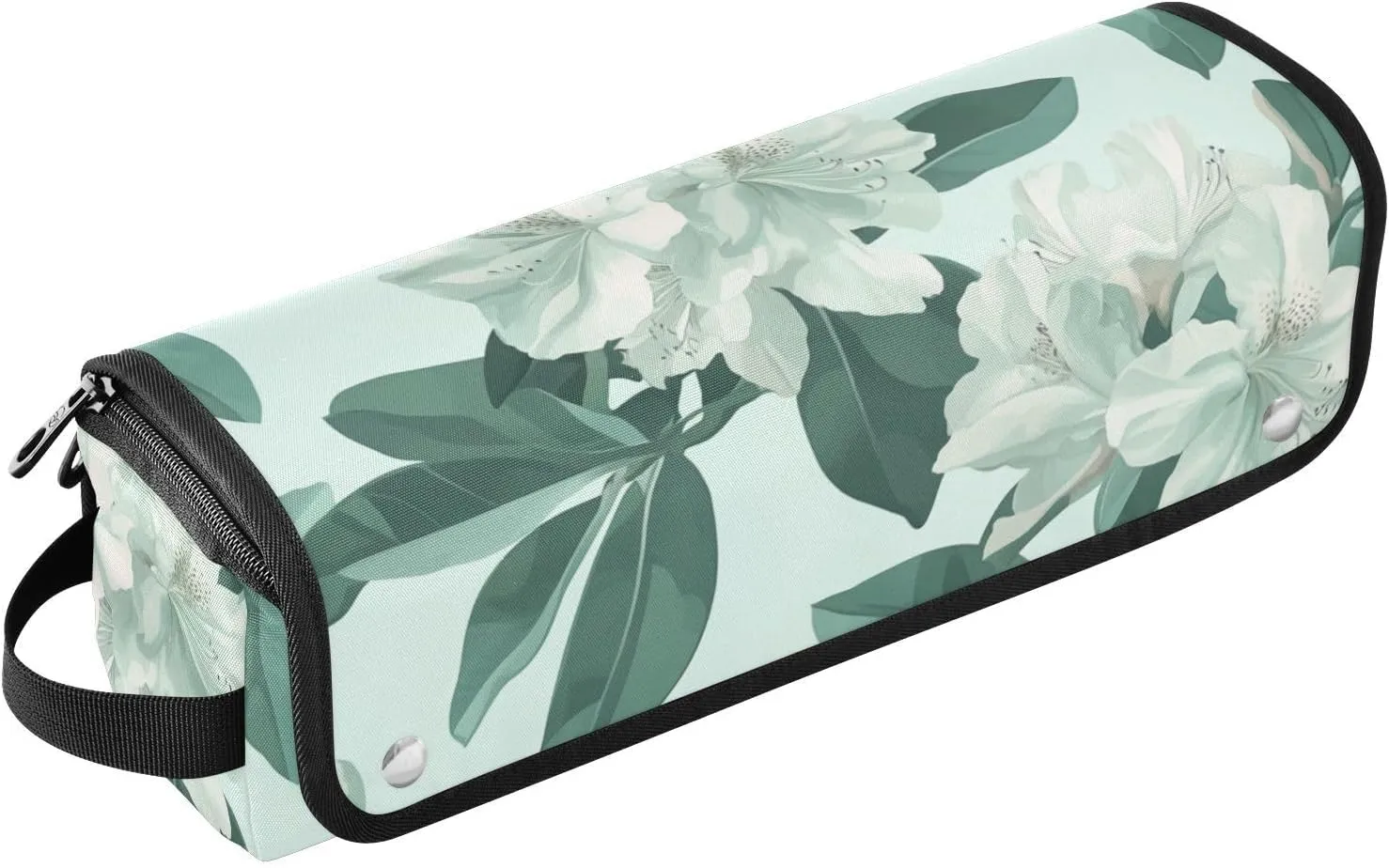 Hair Tools Travel Bag and Heat Resistant Mat Hot Tools Organizer Curling Iron Travel Case for Flat Irons Haircare Accessories Azalea Quietly Elegant Green