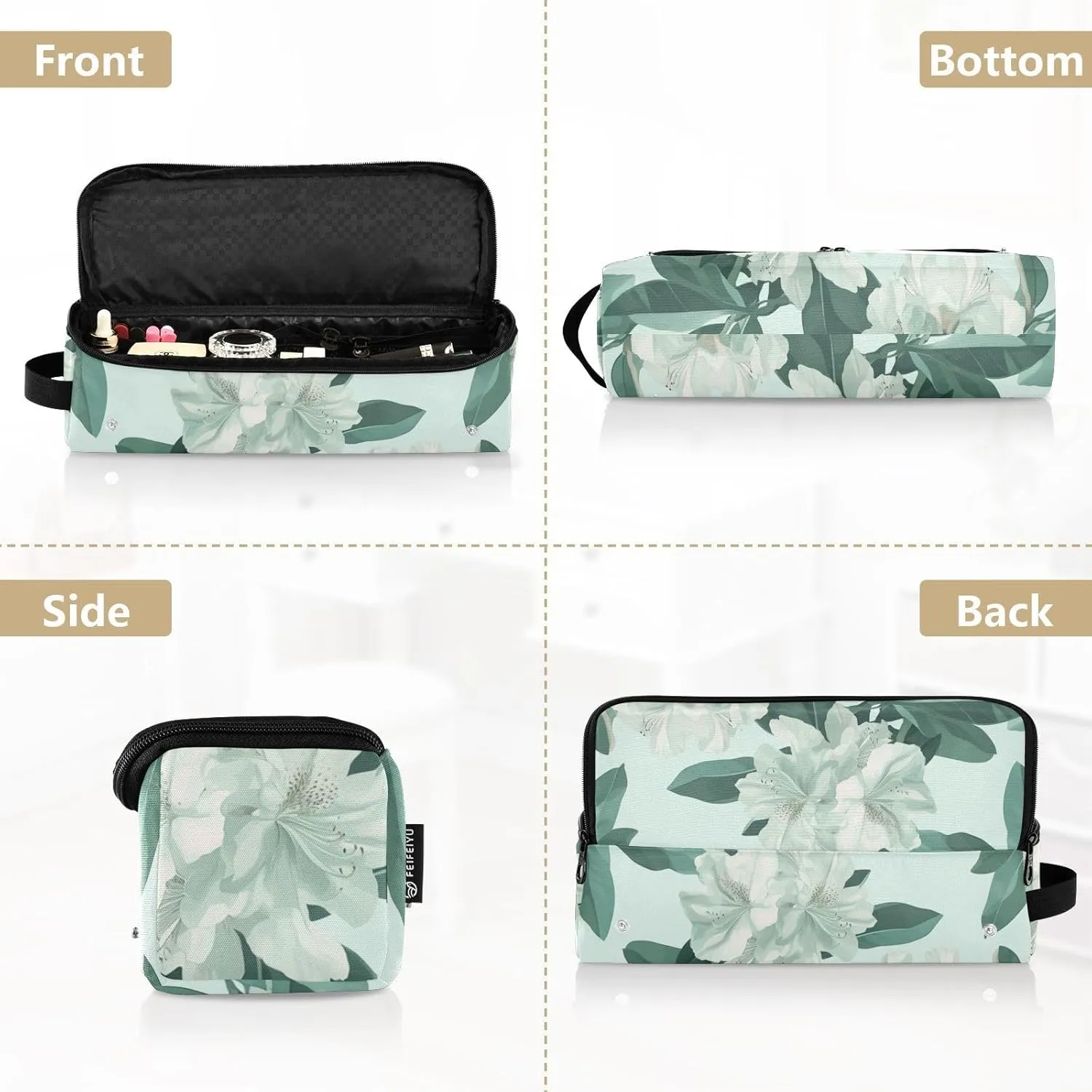 Hair Tools Travel Bag and Heat Resistant Mat Hot Tools Organizer Curling Iron Travel Case for Flat Irons Haircare Accessories Azalea Quietly Elegant Green