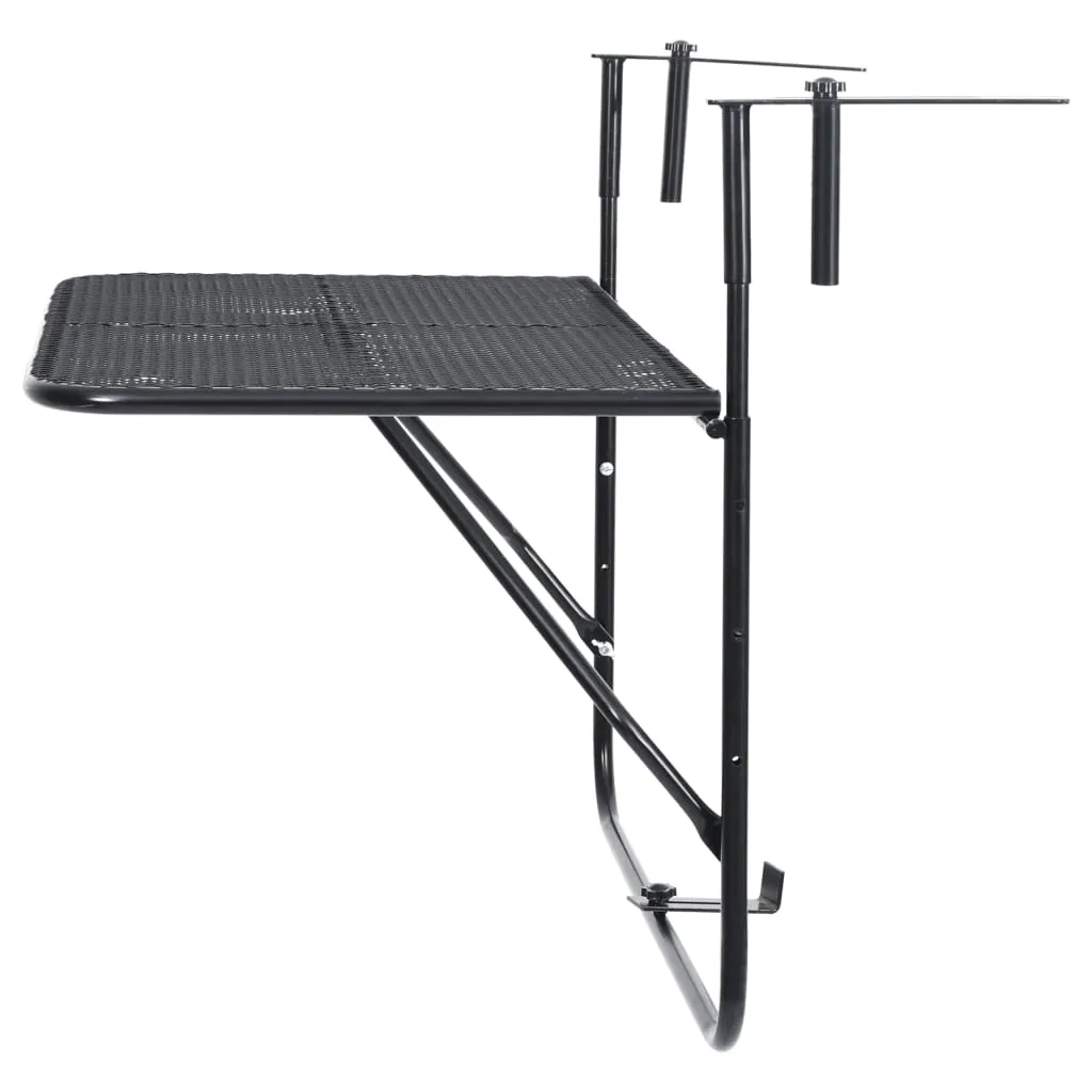 Hanging Balcony Table Folding Outdoor Table Patio Railing Table Steel