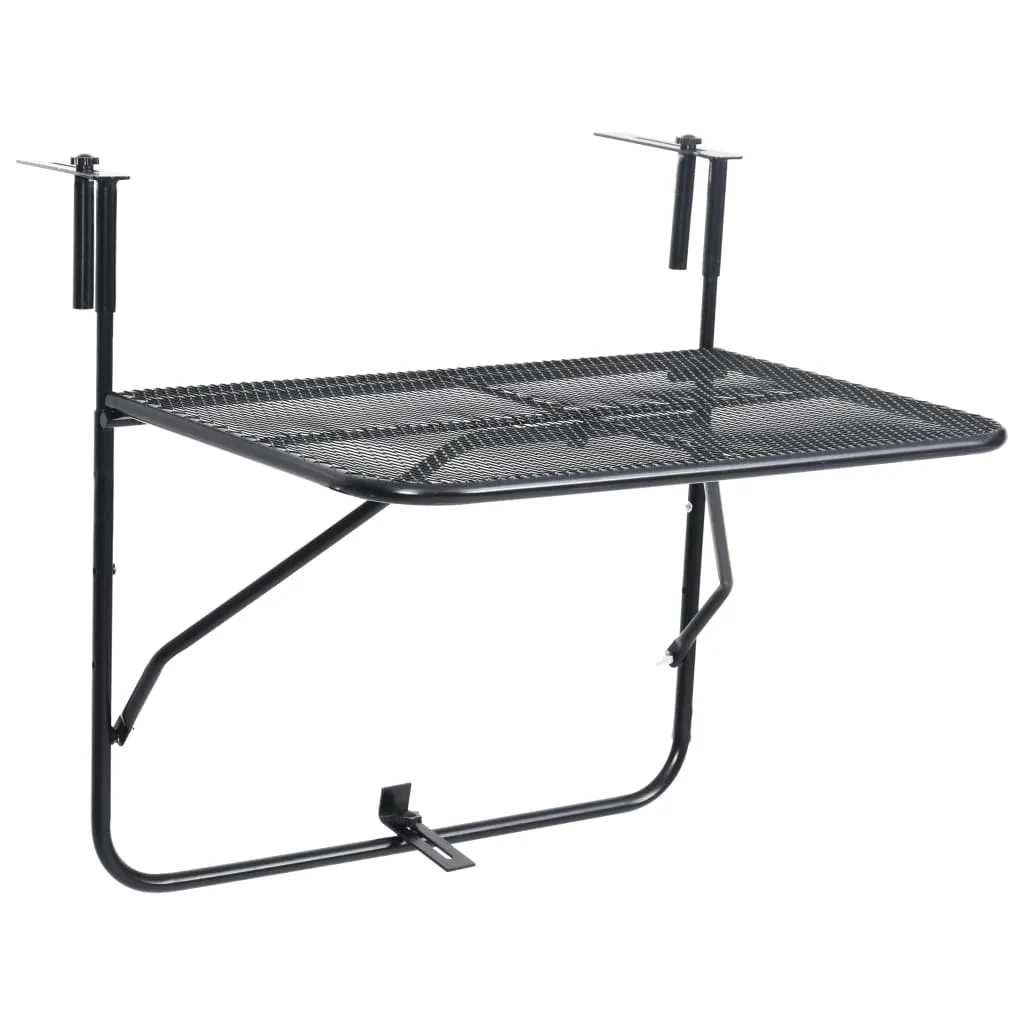 Hanging Balcony Table Folding Outdoor Table Patio Railing Table Steel