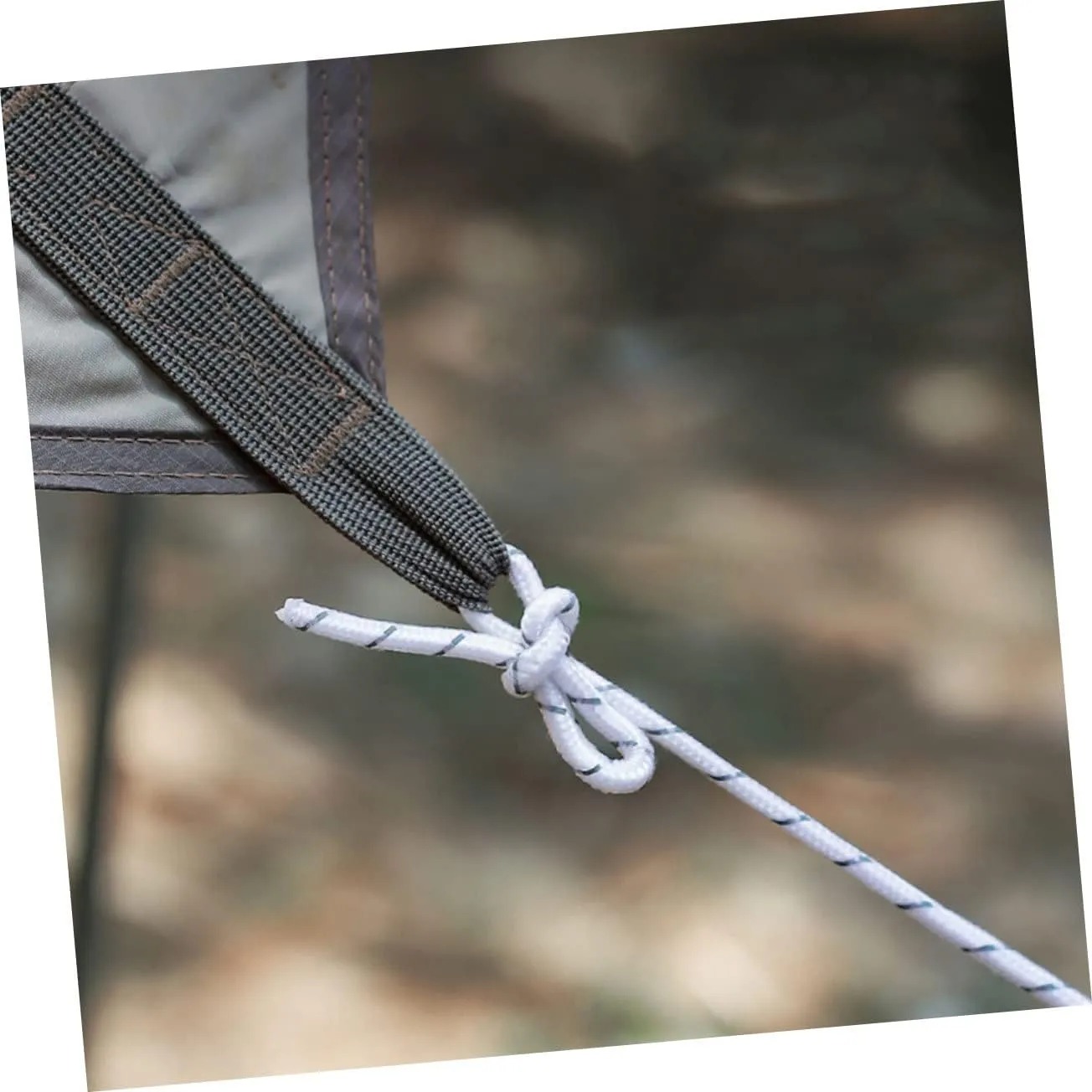 HEMOTON 4sets 2pcs Wind Canopy Ropes Reflective Camping Tie Ropes for Outdoor Activities Durable Wear Resistant Tent Fixing Tools for Climbing Hiking and More 2pcs*4