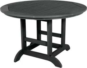 highwood Adirondack 48" Round Dining Table, Black