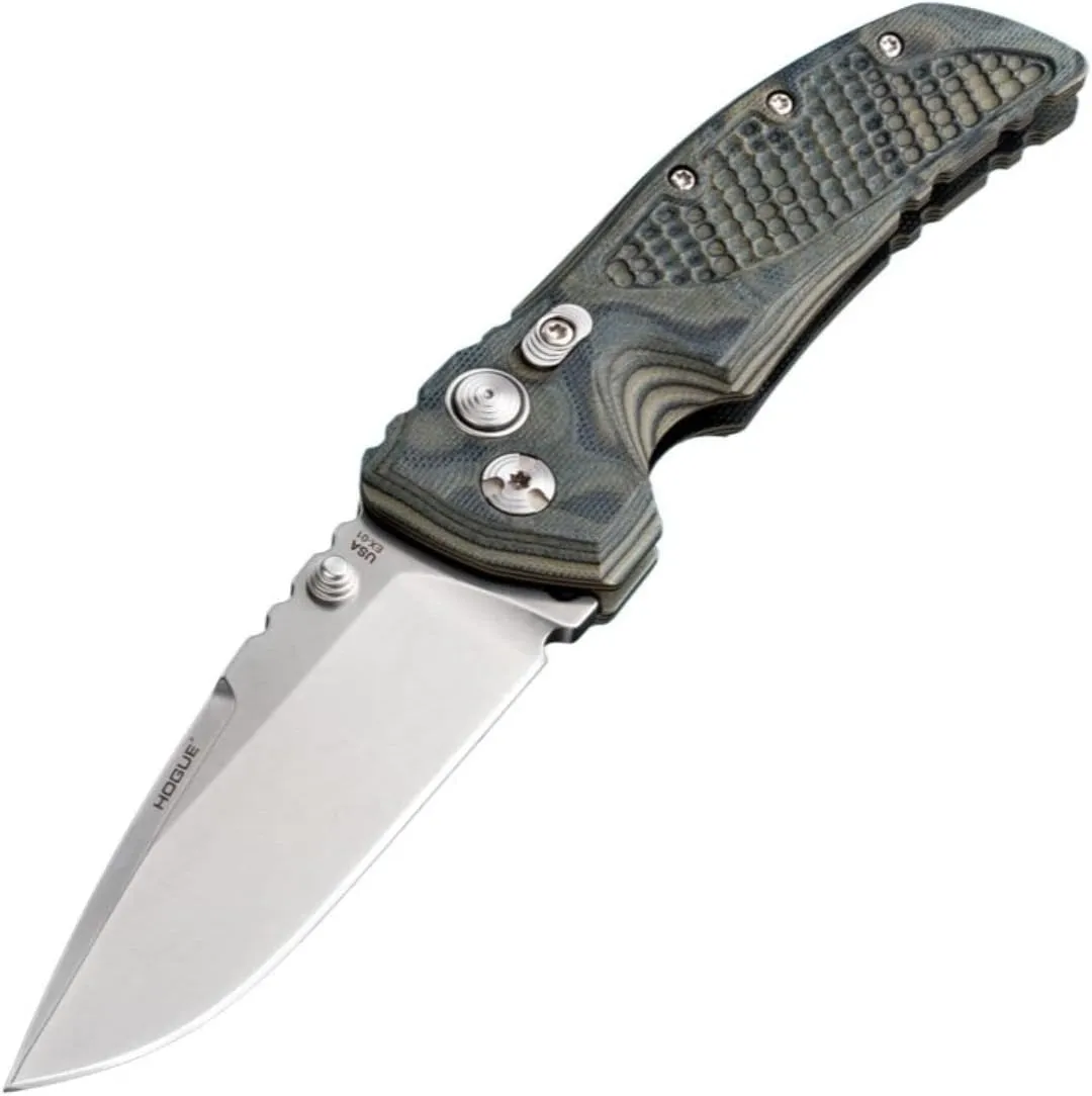 HOGUE Extreme Series Knife G-10 Frame 3.5-Inch Drop Point Blade Tumble Finish