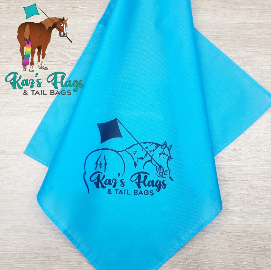 Horsemanship Kaz Branded Flag & Combo Range - NEW LOGO!