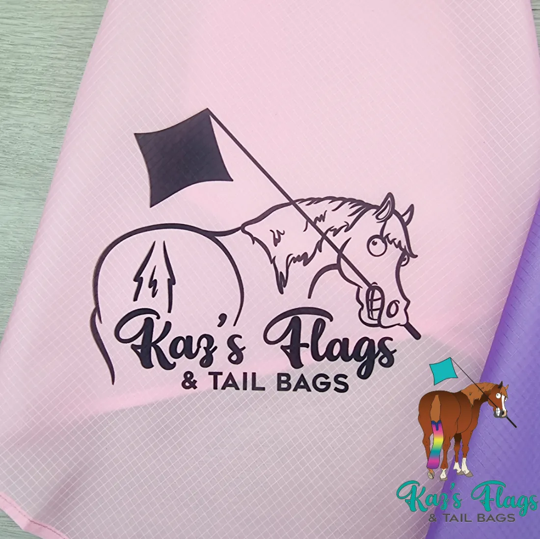 Horsemanship Kaz Branded Flag & Combo Range - NEW LOGO!