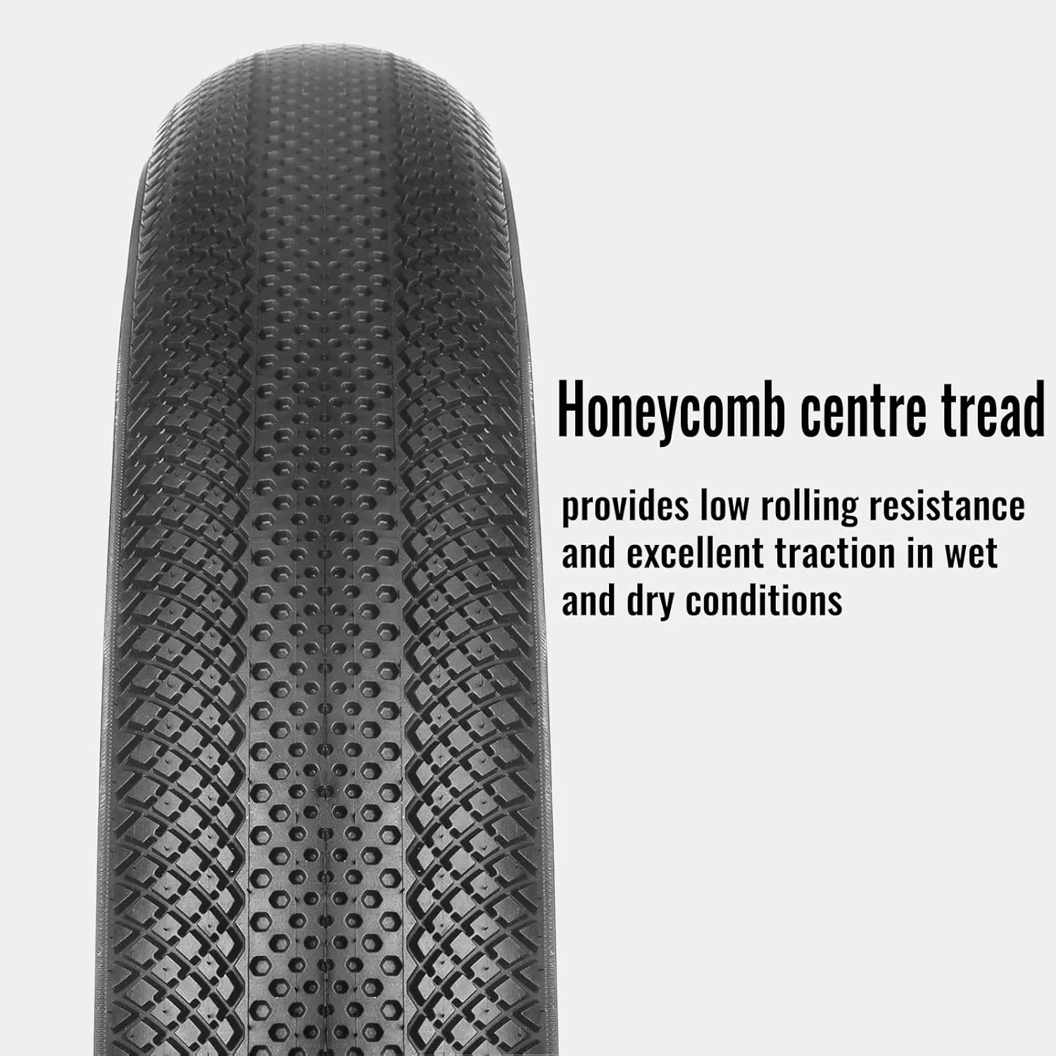 Hycline EBike Fat Replacement Tire: 20x4.0/26x4.0 Inch Folding Puncture Resistant Fat Tires for Electric Bike Urban Street Mountain or 3-Wheel Bikes