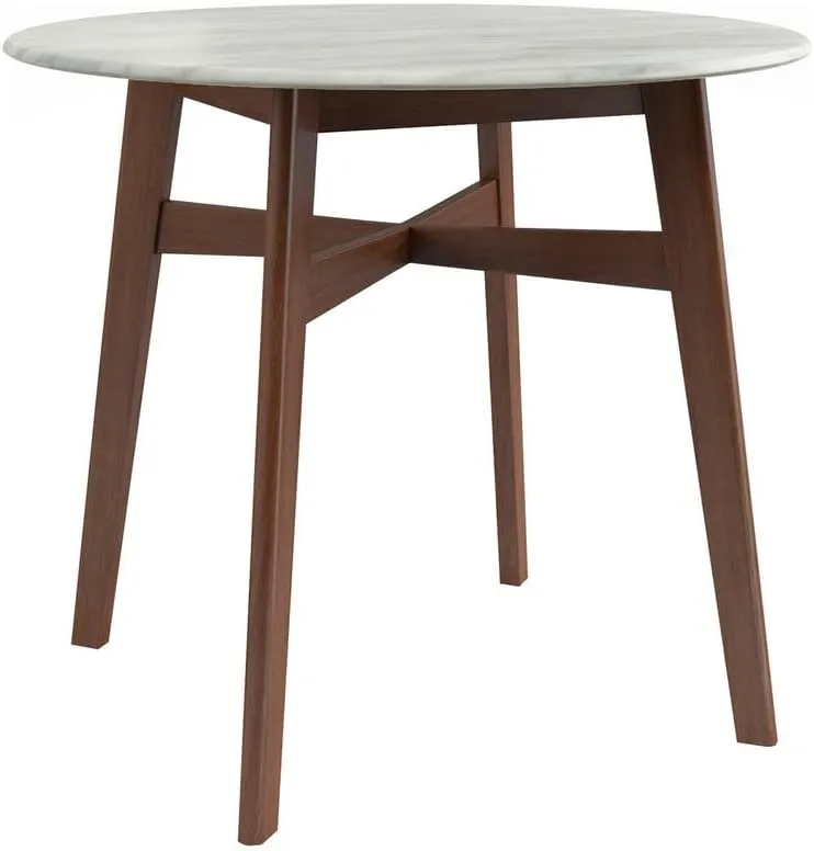 Inmod Thoren Dining Table, Walnut Mid-Century Dining Table, Mid-Century Modern Kitchen or Dining Table