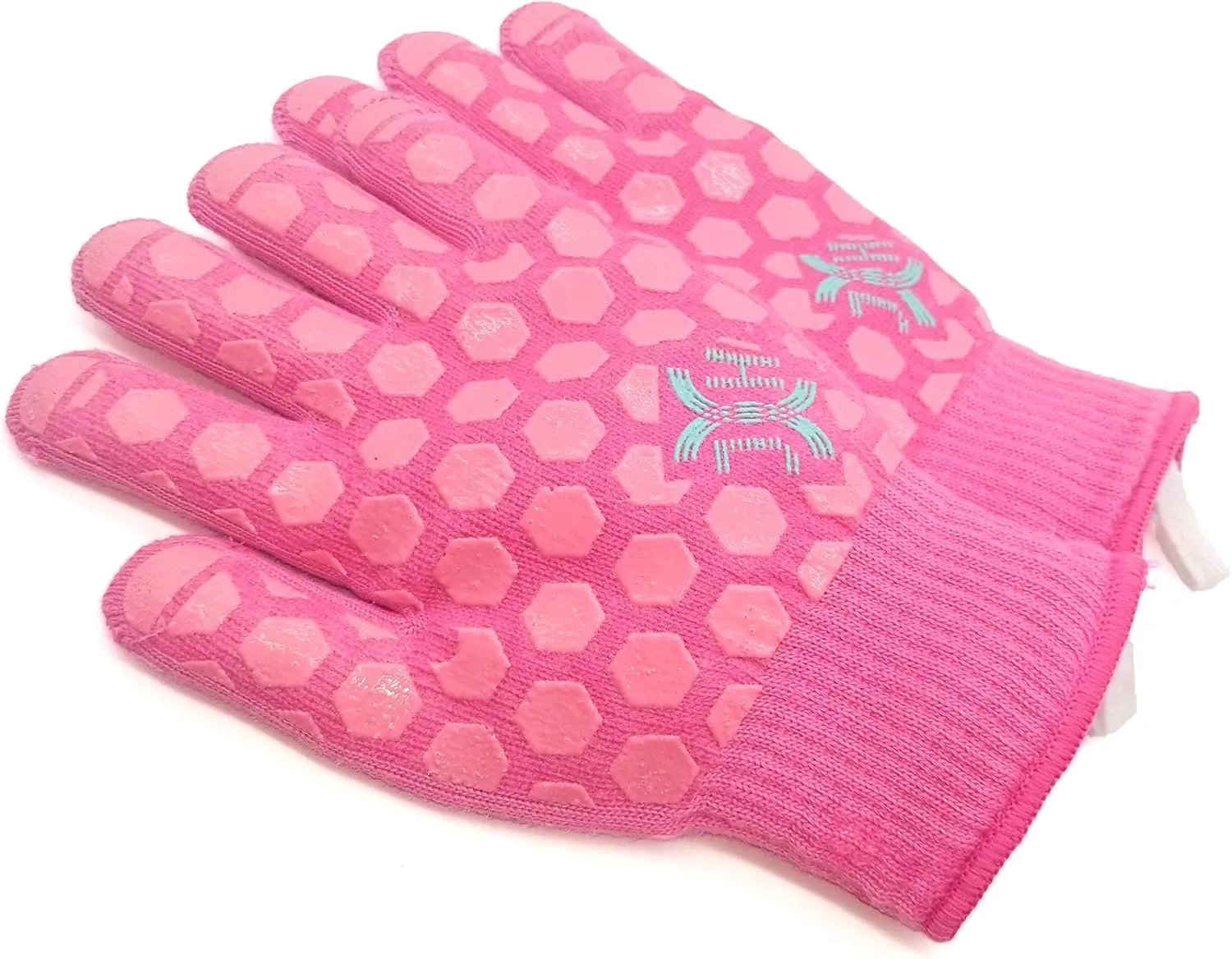 J H Heat Resistant Oven Glove: EN407 Certified 932 °F BBQ & Oven Mitts for Grlling, Baking, Kitchen, Camping,Fireplace Indoor&Outdoor 1 Pair