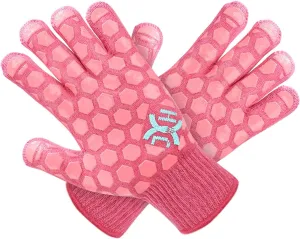 J H Heat Resistant Oven Glove: EN407 Certified 932 °F BBQ & Oven Mitts for Grlling, Baking, Kitchen, Camping,Fireplace Indoor&Outdoor 1 Pair
