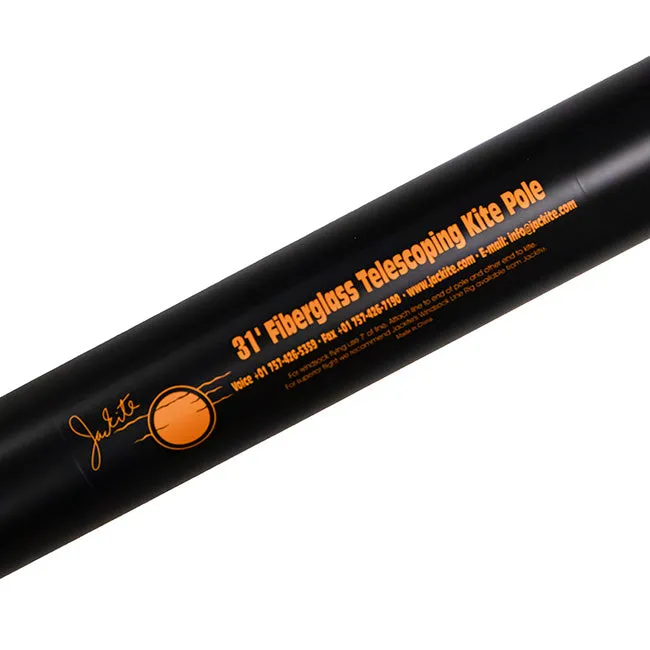 Jackite Fiberglass Telescoping Kite Poles, 31',  Pack of 2