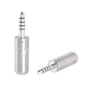 Japan Furutech Furukawa 7445R Carbon Fiber Stainless Steel 4.4mm Headphone Plug 5-Pole Balanced New 2025 for Arrival High Reliable Electronic Component, Precision, Stable Performance