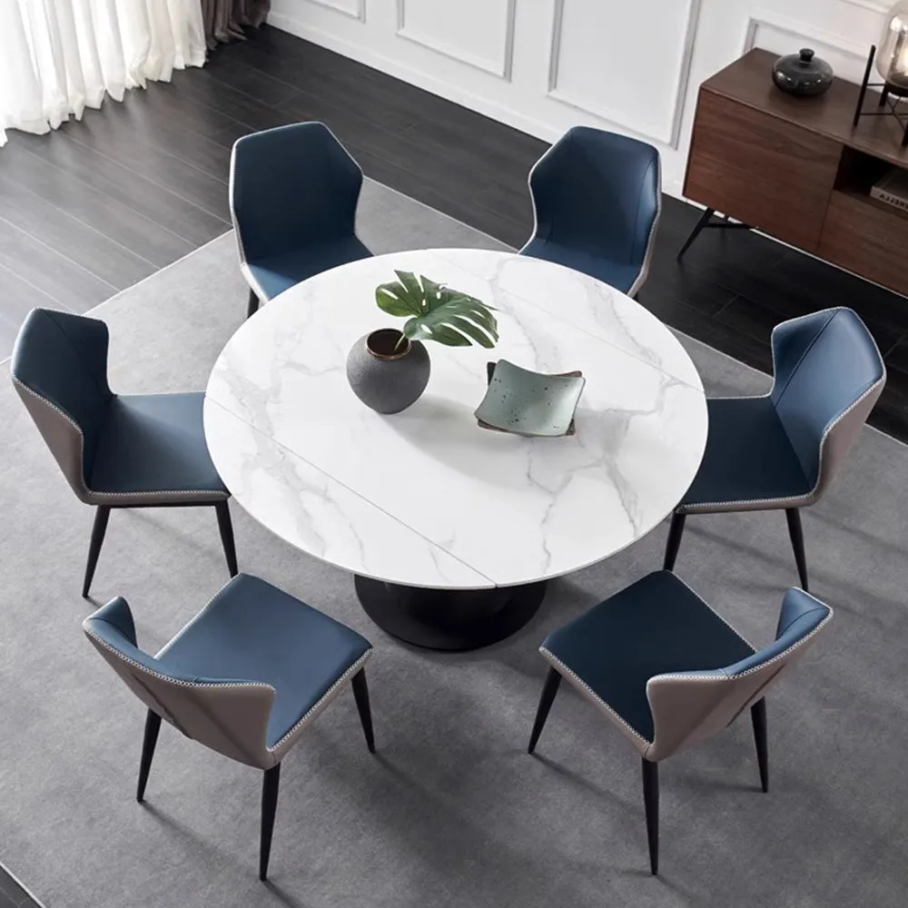 JEREZ Italian Minimalist Expandable Rotating Dining Table