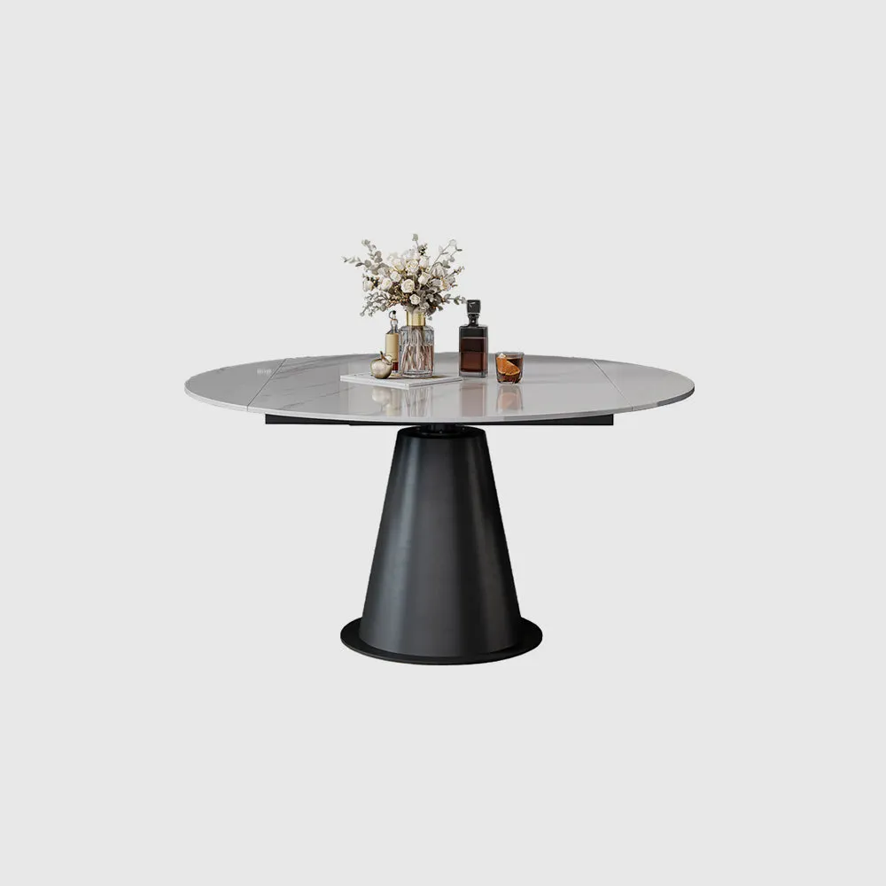 JEREZ Italian Minimalist Expandable Rotating Dining Table