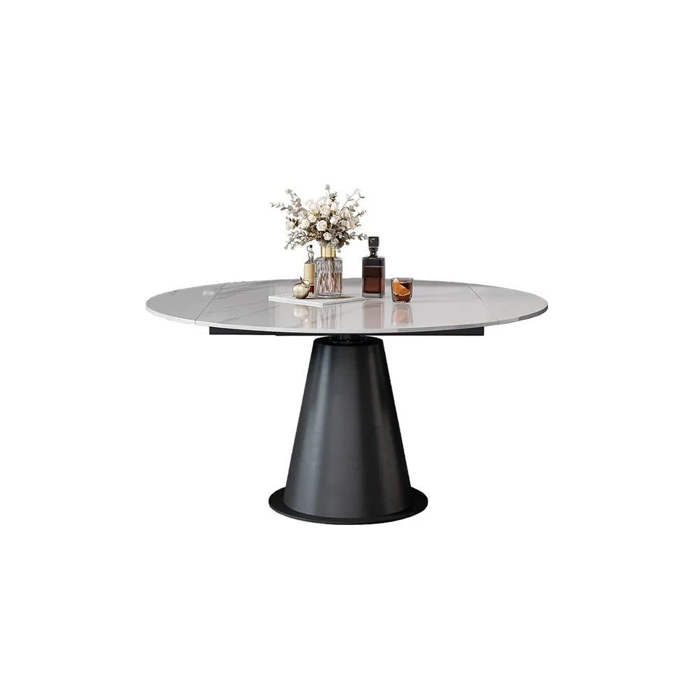 JEREZ Italian Minimalist Expandable Rotating Dining Table