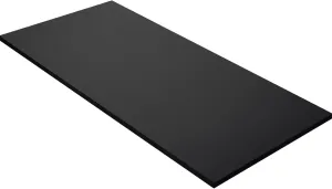 Kaboon 60x20 inches Tabletop, Solid One-Piece Desktop for Sit Stand Desk, Double Desks, L Desk DIY,Wood Countertop Home or Commercial Use,1 inch Thick, Black, 20" D x 59.1" W
