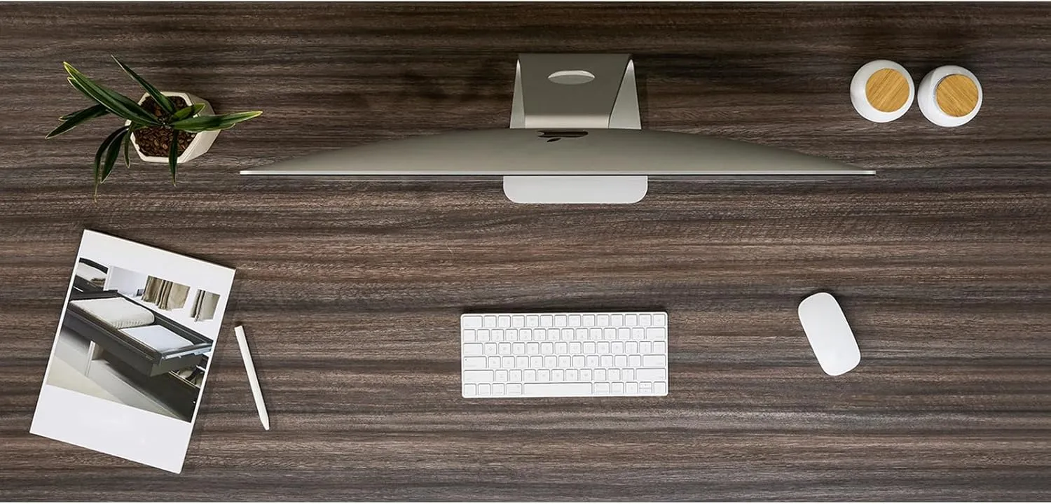 Kaboon 60x20 inches Tabletop, Solid One-Piece Desktop for Sit Stand Desk, Double Desks, L Desk DIY,Wood Countertop Home or Commercial Use,1 inch Thick, Eucalyptus, 20" D x 59.1" W