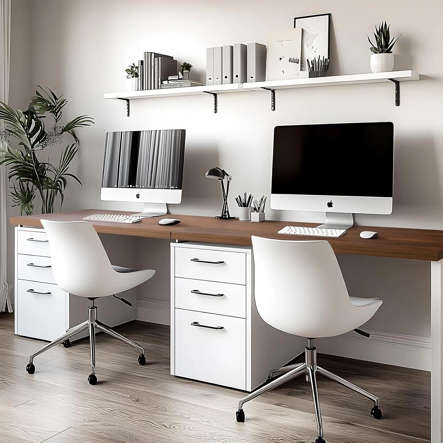 Kaboon Universal Table Top 59.1x20 inches, Solid One-Piece Desktop for Sit Stand Desk, Double Desks, L Desk DIY,Wood Countertop Home or Commercial Use,1 inch Thick, Dark Walnut