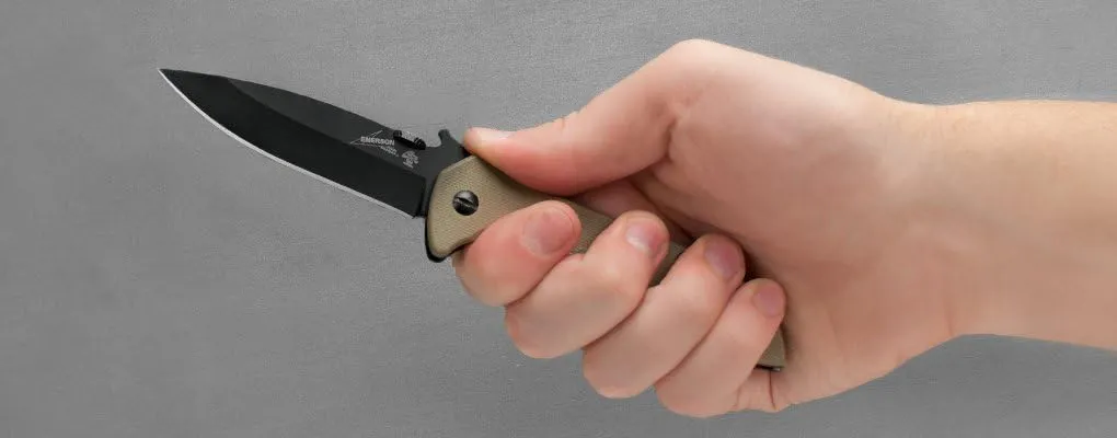 Kershaw Emerson CQC-K Pocket Knives, Manual Opening Folding Knife with Wave Shaped Feature, Multiple Styles