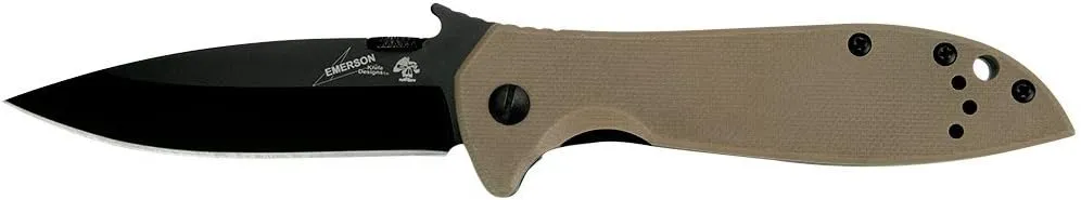 Kershaw Emerson CQC-K Pocket Knives, Manual Opening Folding Knife with Wave Shaped Feature, Multiple Styles