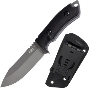 KHU Fixed Blade Knife Tactical, Hunting Knife Survival D2 Steel G10 Handle, Outdoor Hunting Camping Accessories Camping Gear With Kydex Sheath