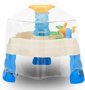Kids Water Table Cover, Fit Step2 Rain Showers Splash Pond Water Table Waterpark Play Table Cover Outdoor Toys Cover (Transparent)