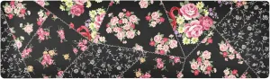 Kigai Trivets for Hot Pots and Pans Heat Resistant Table Runner Cotton Hot Pads Non-Slip Dish Mats Trivets for Hot Dishes, Kitchen, Countertops, Cooking, 39" x 12", Vintage Flower