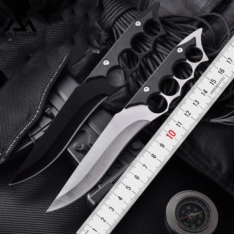 Knuckle Fixed blade Outdoor Survival Tactical Knives