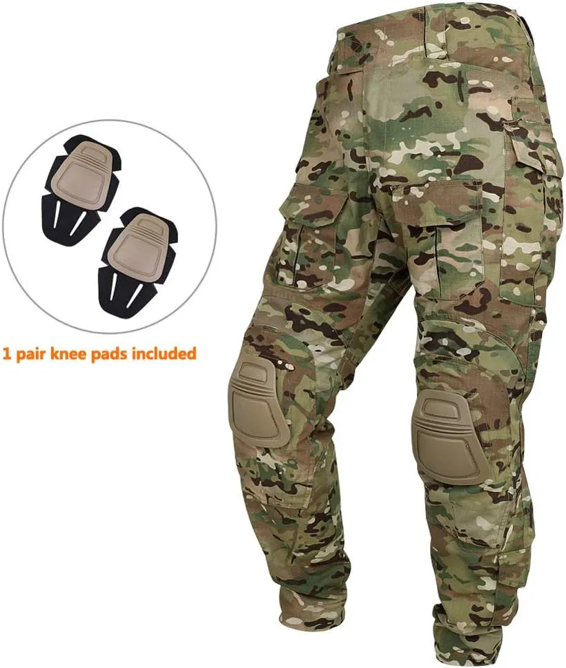 KRYDEX Tactical Men's G3 Combat Pants with Knee Pads