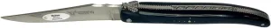 Laguiole en Aubrac Handmade Luxury Double Plate Folding Knife, 4.8-in (12cm), Ebony Wood Handle, Hand Forged, Special Crafting On Spring & Bee #12