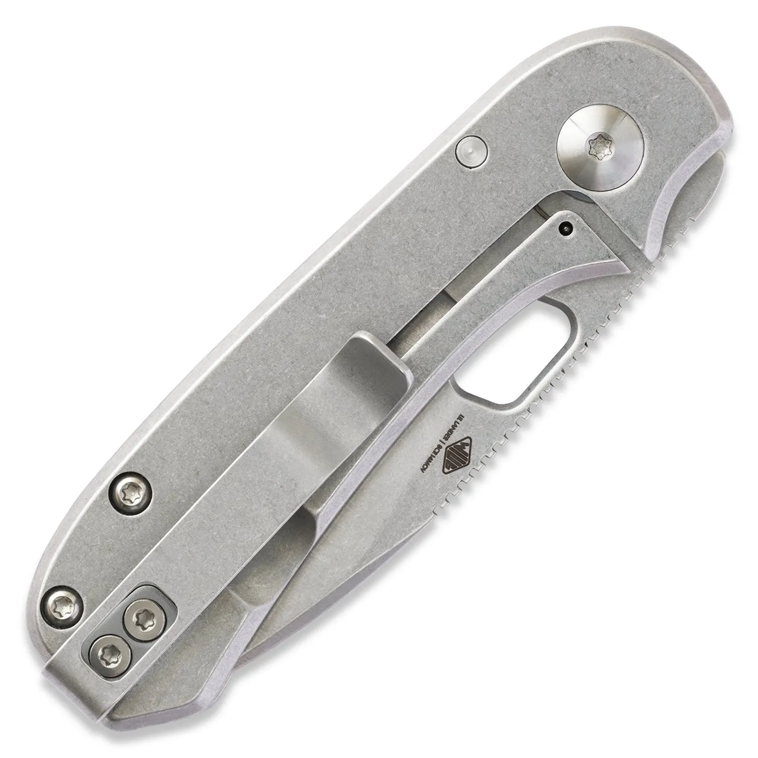Lander 5 Pocket Knife - Gray Stonewash - 8CR14MOV