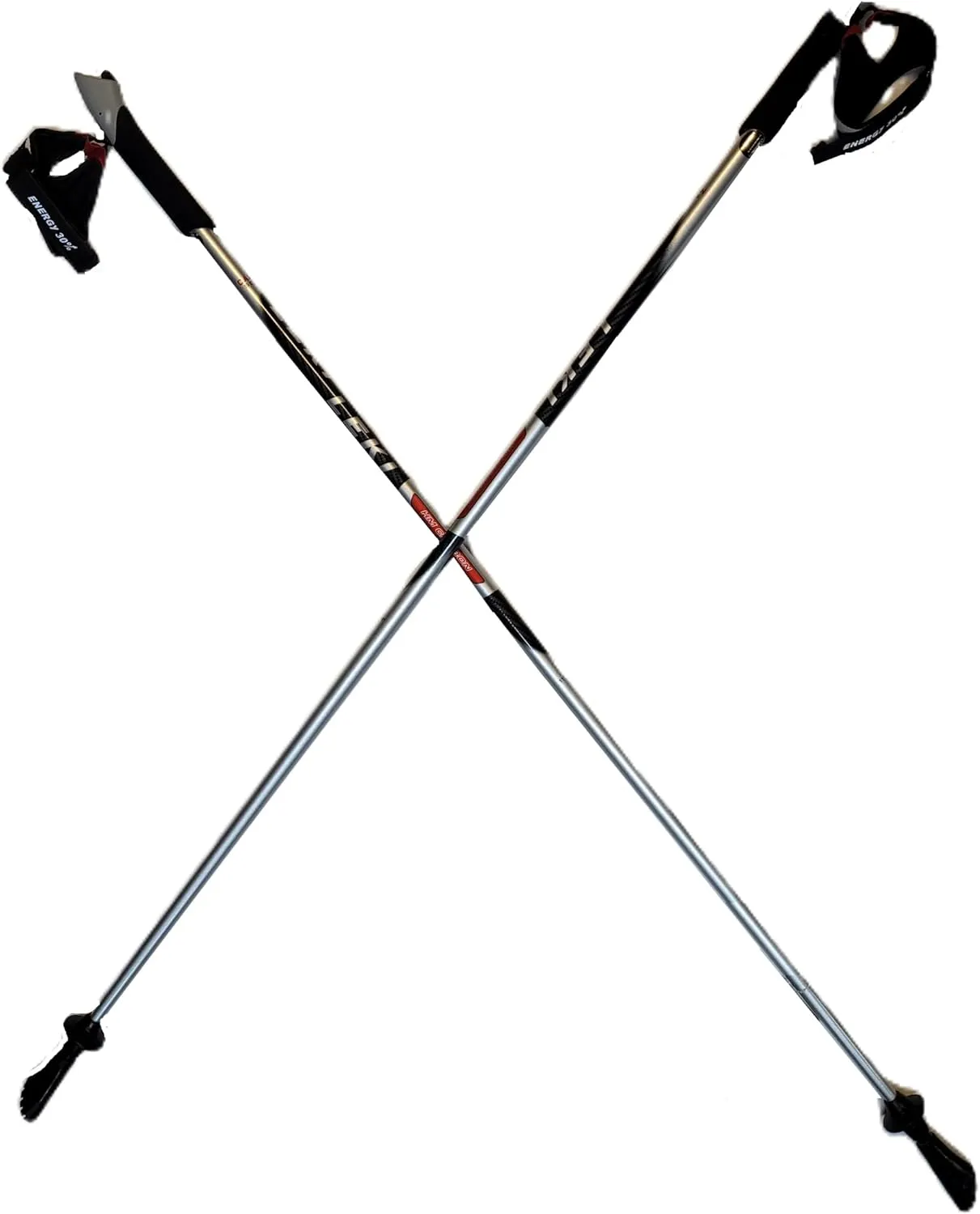 LEKI Nordic Walking Pacer Ultra Lightweight HM Carbon 115cm Silver