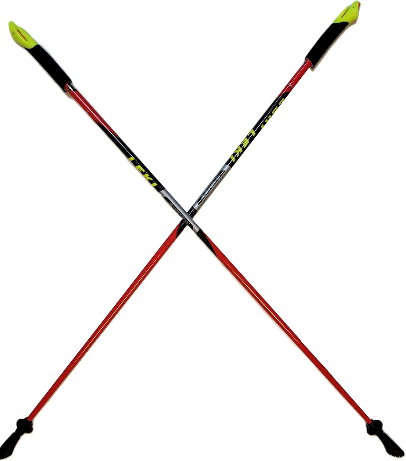 LEKI Nordic Walking Speed Pacer (T3) HM Carbon Trekking Poles 115cm Red