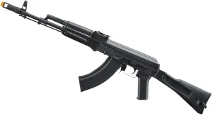 Licensed Lancer Tactical x Kalashnikov KR-103 USA SBR Airsoft AK74 AEG Rifle with Folding Stock - Includes Airsoft Speed Loader (Black)