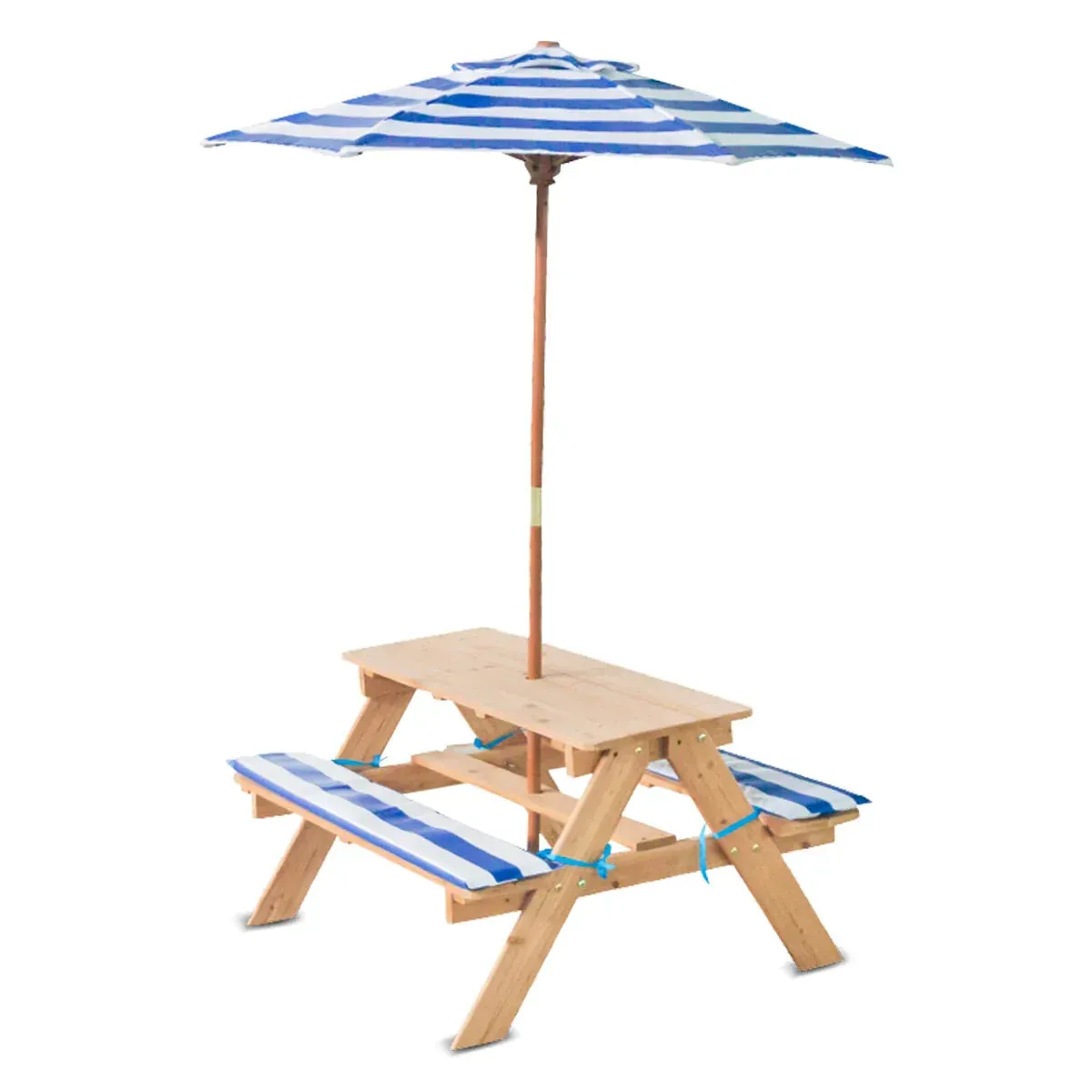 Lifespan Kids Sunset Wooden Picnic Table with Foldable Umbrella