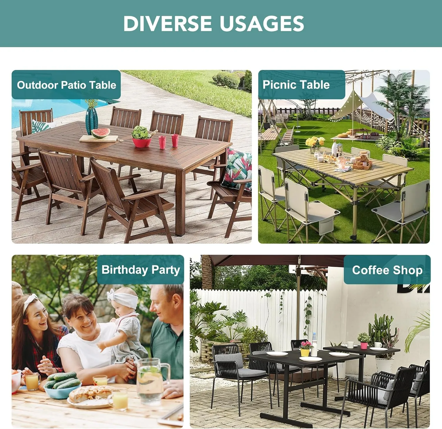 LUSHVIDA Outdoor Tablecloth with Umbrella Hole - Patio Table Cloth Zippered Round 60 Inch, Sage Green Faux Linen Table Cover Water Resistant for Picnic Outside