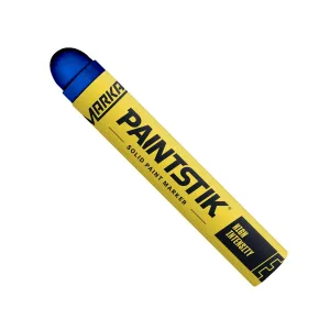 Markal 88625- Painstik High-Intensity Solid Paint Marker (Old E Paintstik) for Coding, Identification, Layout and Assembly Work, Fast Drying, for Dimly Lit Areas, Blue (12 Pk) Made in USA