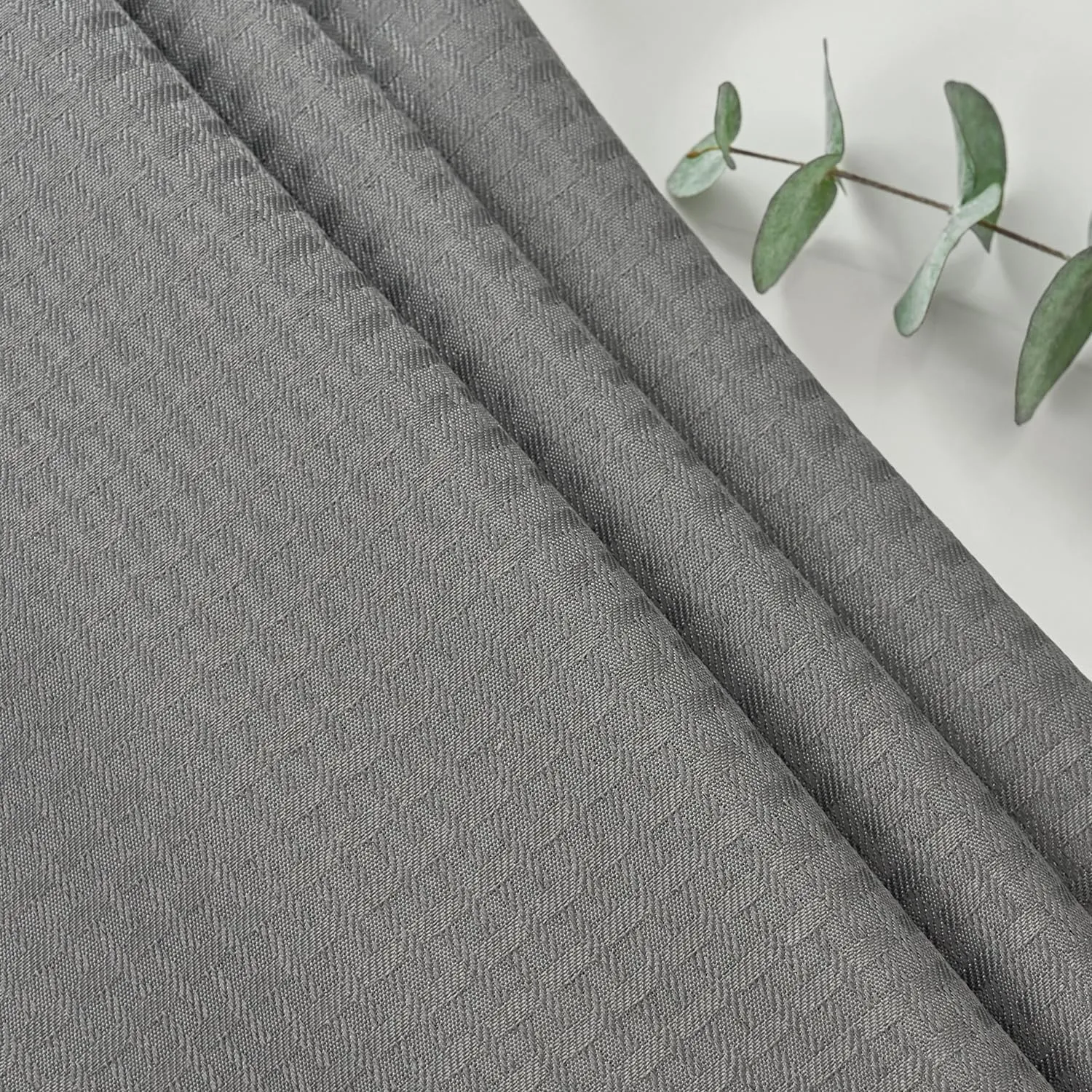 maxmill Rectangle Tablecloth Weaved Pattern Waterproof Spillproof Wrinkle Free Table Cloth, Kitchen Dining Tabletop Decoration, Fabric Table Cover for Holiday Parties, 52 x 70 Inch, Charcoal Gray