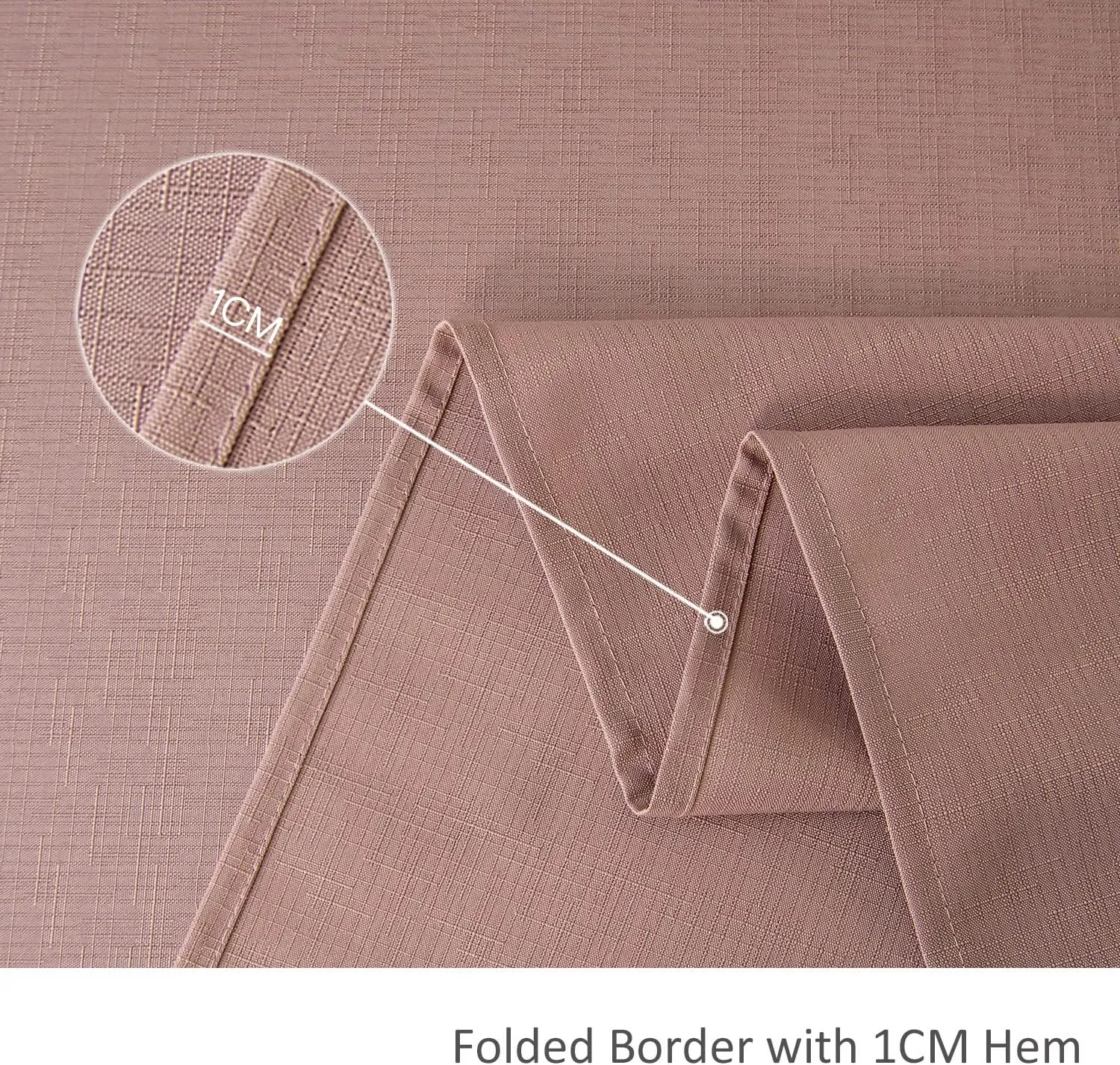 maxmill Square Tablecloth Slubby Texture Stain Resistant Waterproof Wrinkle Resistant Washable Soft Table Cloth, Decorative Fabric Table Cover for Dining Room Dinner Party, 52 x 52 Inch, Dusty Pink