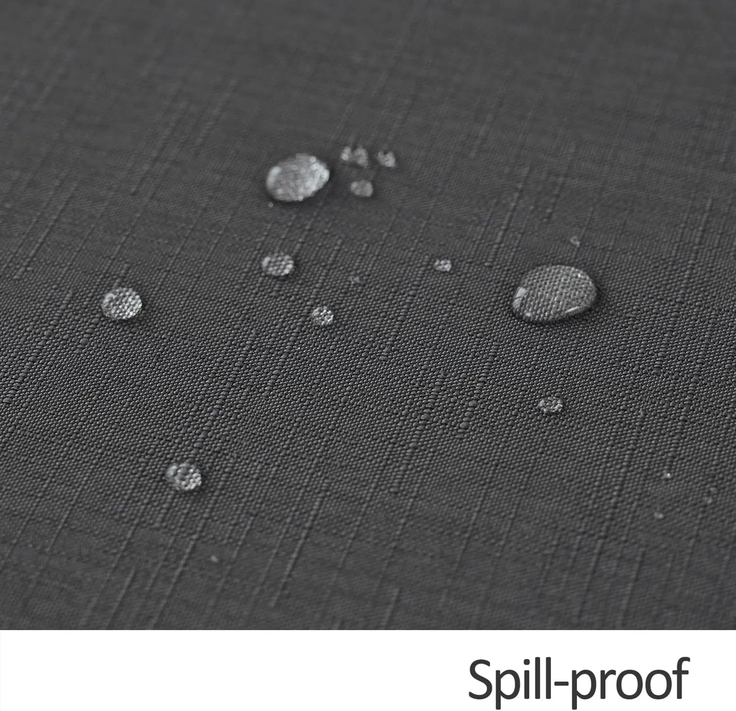 maxmill Square Tablecloth Slubby Texture Stain Resistant Waterproof Wrinkle Resistant Washable Table Cloth, Decorative Fabric Table Cover for Dining Room Dinner, Parties, 52 x 52 Inch, Charcoal