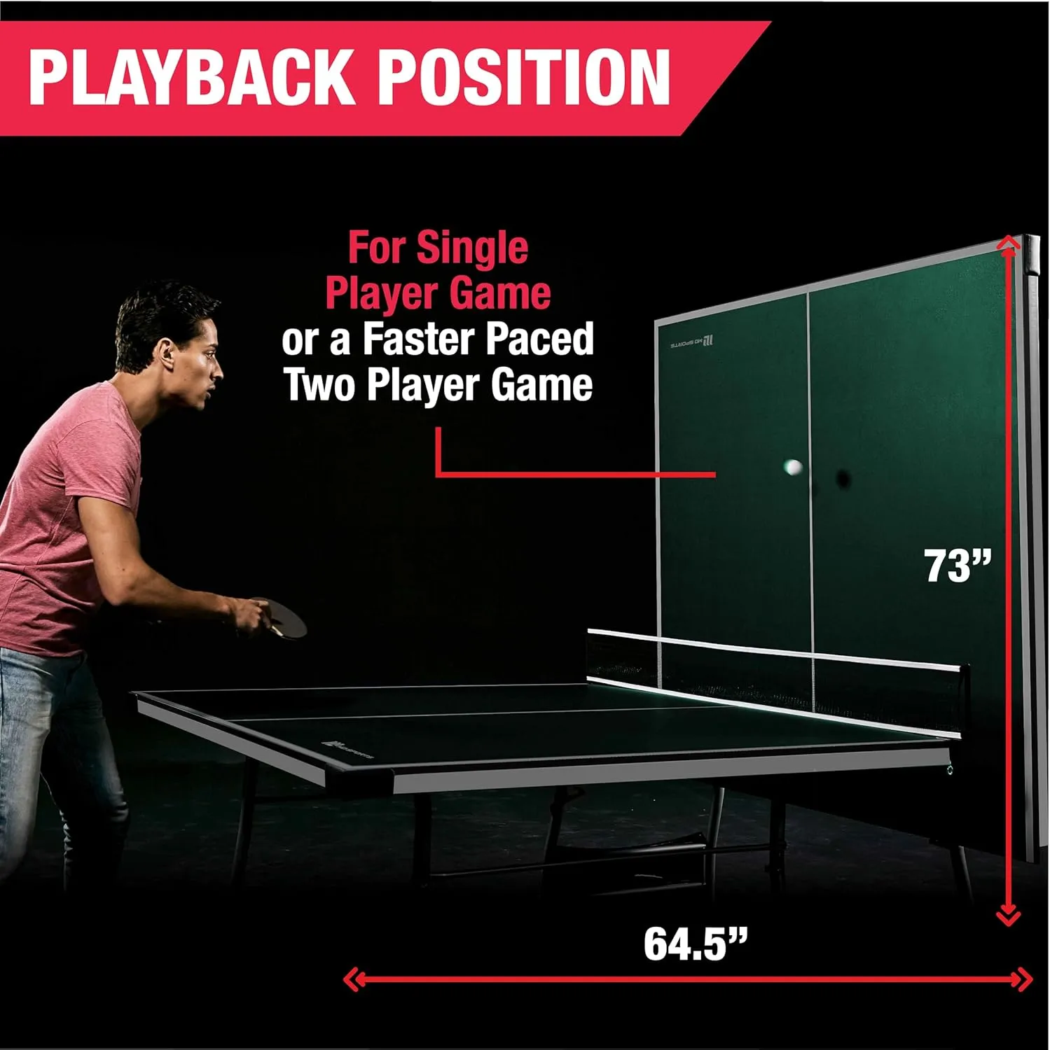 MD Sports Table Tennis Tables Multiple Styles Ping Pong Tables, Foldable for Easy Storage with Nets Included, Perfect for Family Game Rooms