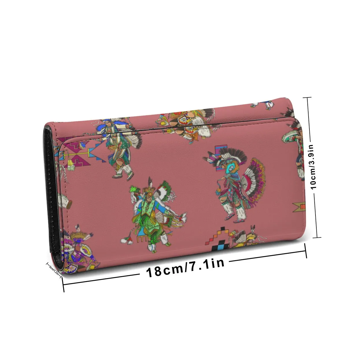 Men's Fancy Dancers Terra Cotta Foldable Wallet