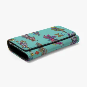 Men's Grass Dancers Eggshell Blue Foldable Wallet