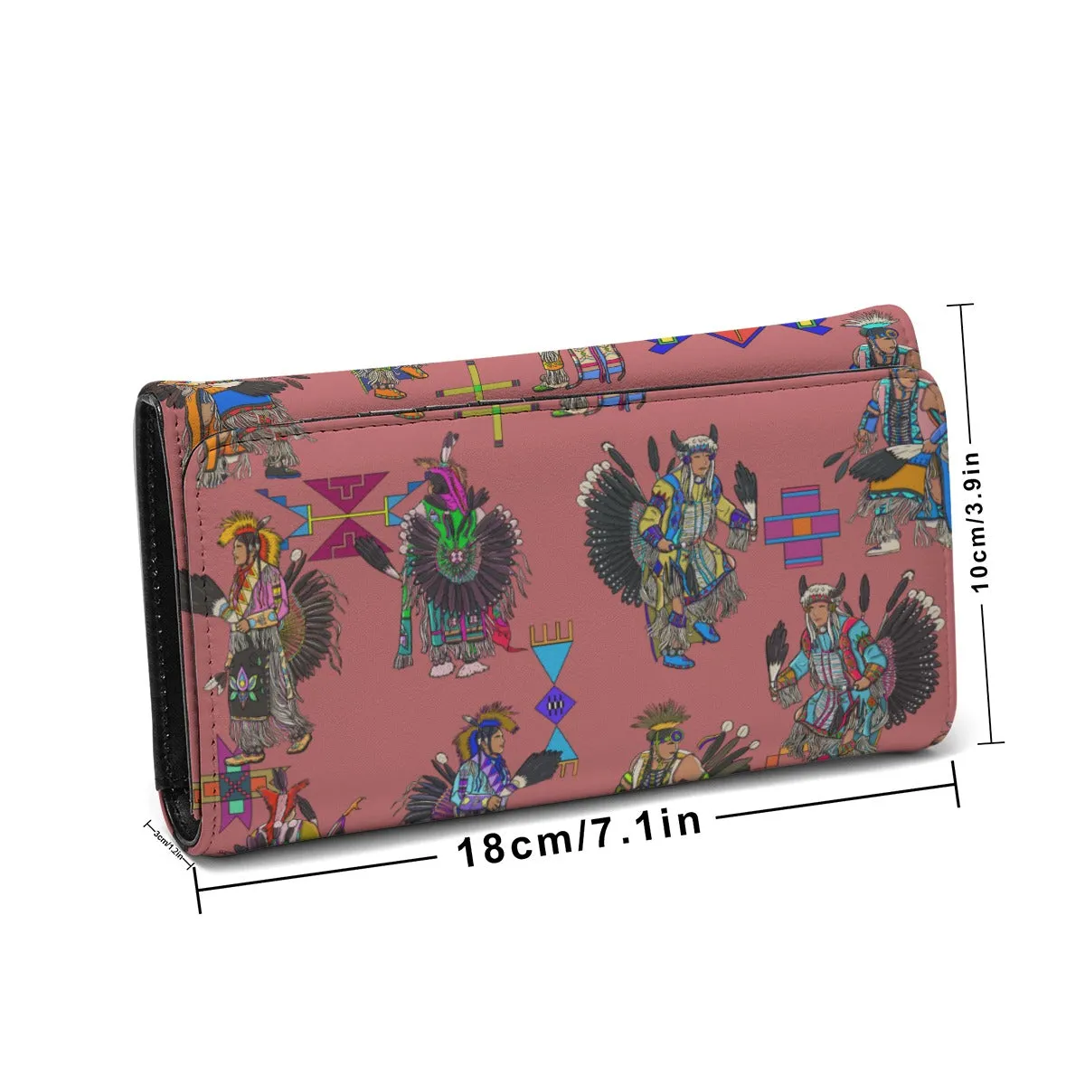 Men's Tradish Dancers Terra Cotta Foldable Wallet