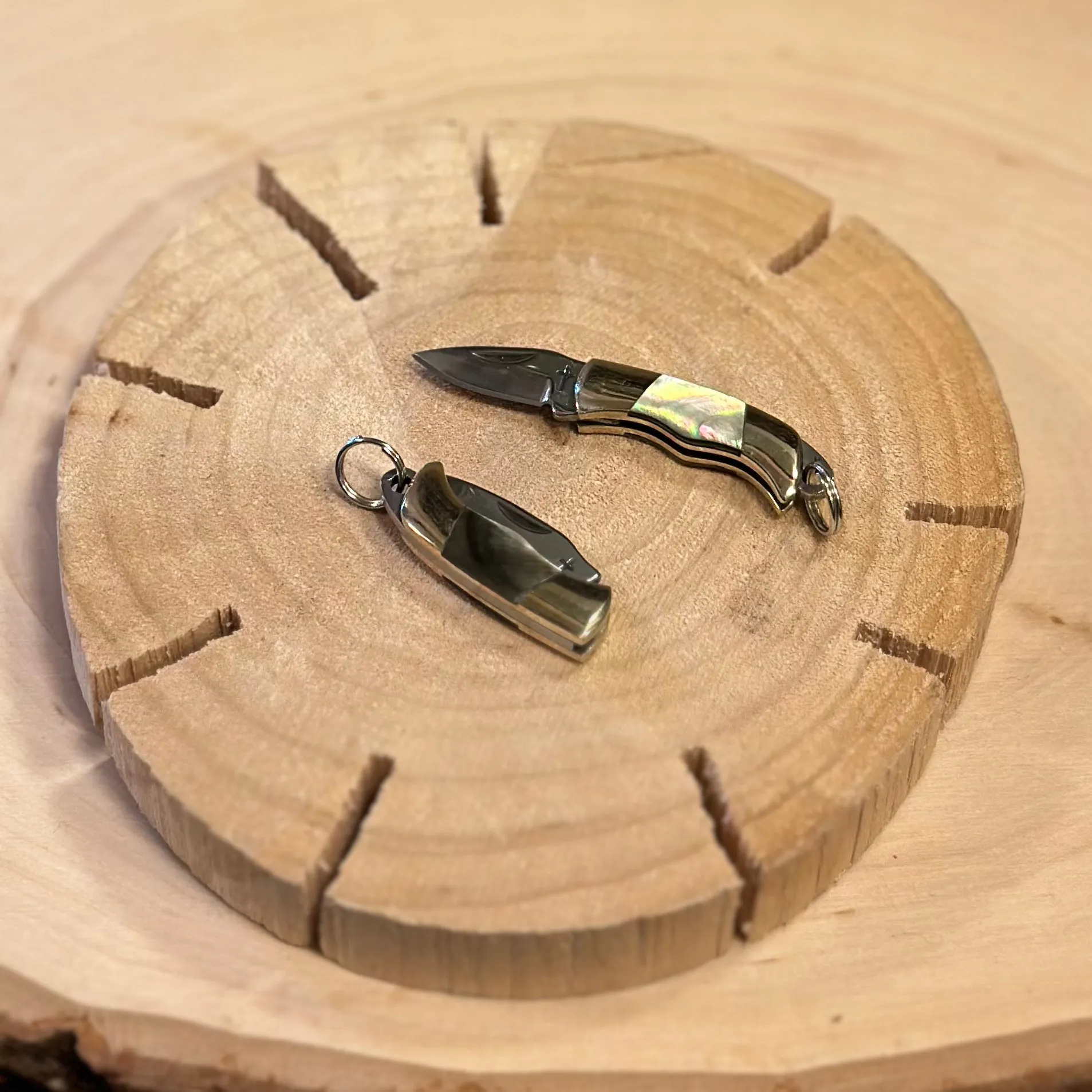 Mini Shell Pocket Knife Charms